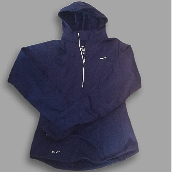 Nike Tops - Nike Dri Fit 1/2 Pullover Hooded Sweatshirt Women's Size Medium